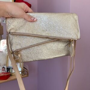 Hammitt Dillion Gold Crossbody Bag